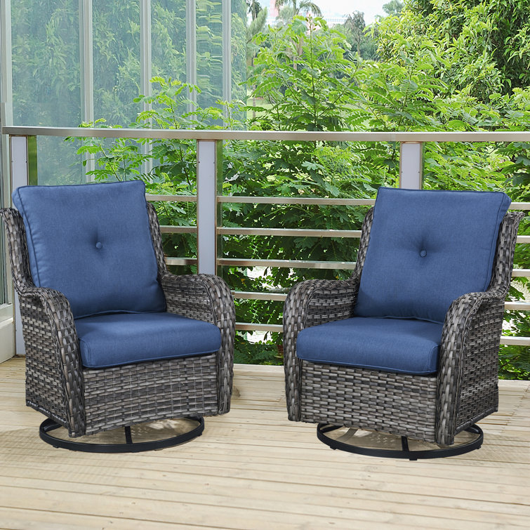 Outdoor sofa set with swivel online chairs